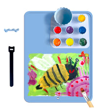 Load image into Gallery viewer, Myboree Washable Silicone Painting Mat for Craft DIY Resin Molding Clay Handcraft with Detachable Cups, Palette and Brush Holder 15.7‘’x 11.8’’