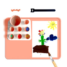 Load image into Gallery viewer, Myboree Washable Silicone Painting Mat for Craft DIY Resin Molding Clay Handcraft with Detachable Cups, Palette and Brush Holder 15.7‘’x 11.8’’