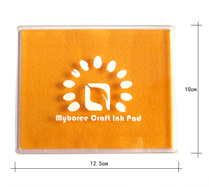 Myboree Craft Washable Square Large Ink Pads Stamps for Kids DIY Projects Scrapbooking Stamping 4 Colors Set