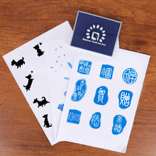 Load image into Gallery viewer, Myboree Craft Washable Square Large Ink Pads Stamps for Kids DIY Projects Scrapbooking Stamping 4 Colors Set 2