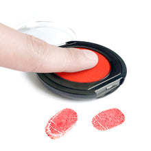Load image into Gallery viewer, Myboree Quick Drying Ink Thumbprint Pad Fingerprint Pad for Identification Notarization (red)