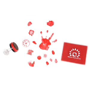 Myboree Craft Washable Square Large Ink Pads Stamps for Kids DIY Projects Scrapbooking Stamping 4 Colors Set
